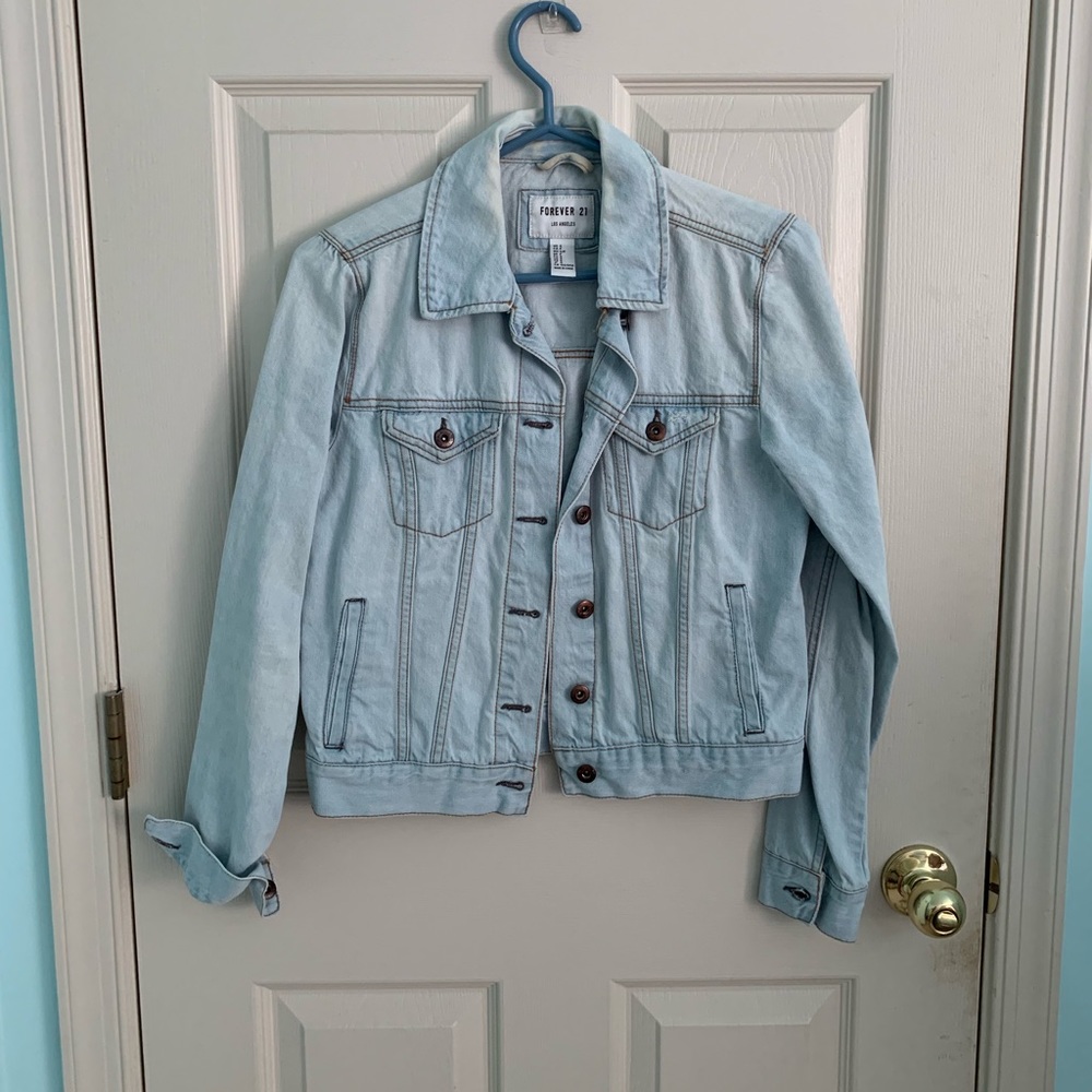 light wash denim jacket